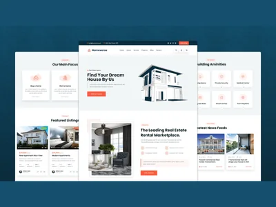 Responsive real-estate website with property listings
