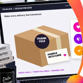 Company Parcel Stickers flyer