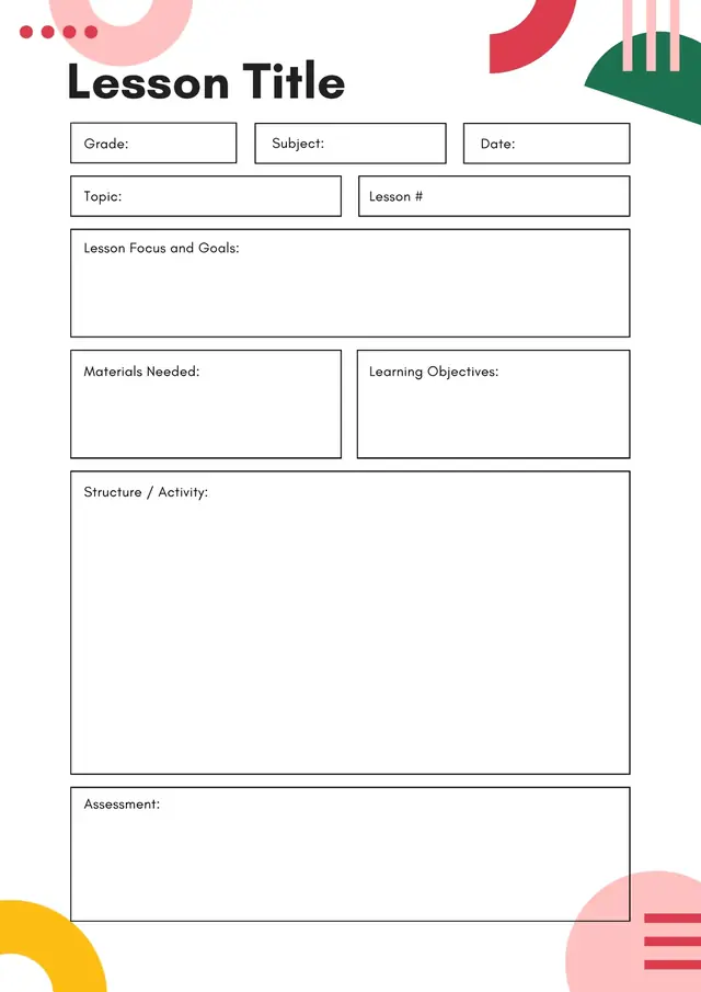 Lesson Plans